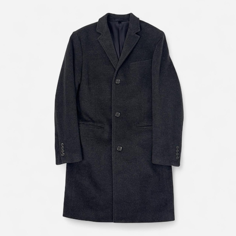 J. Crew Ludlow Overcoat Wool Cashmere Blazer Top Coat Dark Gray Mens 36R